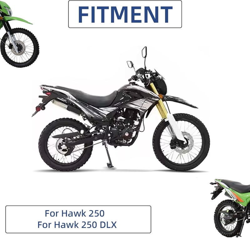 BAOUFF Rear Rack for Hawk 250,Iron Motorcycle Luggage Storage Bracket for Hawk 250cc/Hawk 250 DLX(Not Fits EFI) - Image 4